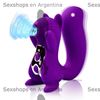 Ursa succionador de clitoris con forma de ardilla, vibracion y carga USB